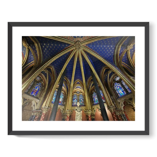 Sainte-Chapelle de Paris, voûte de l'abside de la chapelle basse (framed art prints)