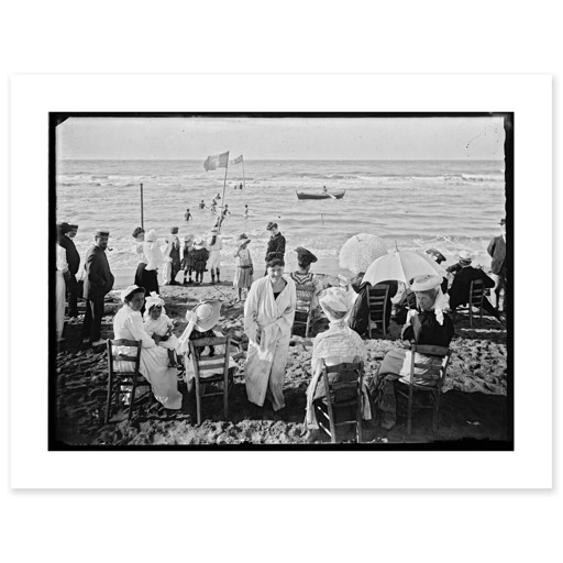 Scène de plage (canvas without frame)