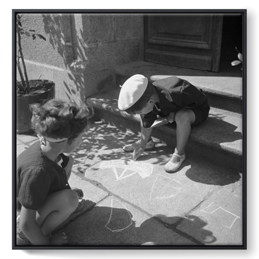 Jeux d'enfants (framed canvas)