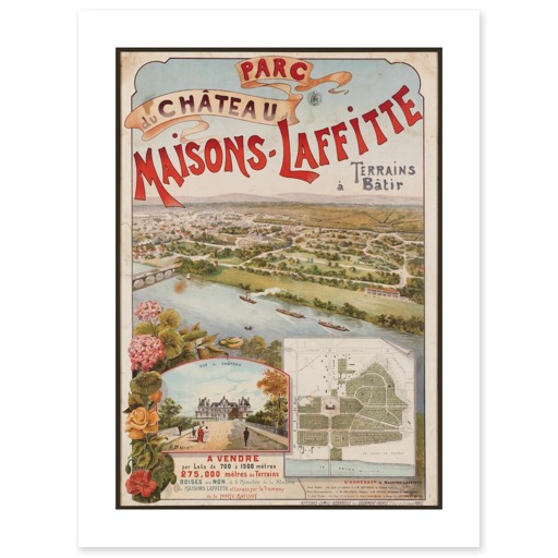 Parc du château. Maisons-Laffitte. Terrains à Bâtir (affiches d'art)