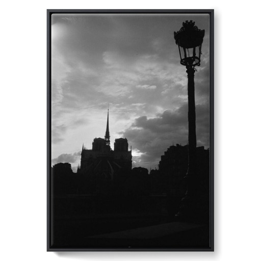 Coucher de soleil sur la cathédrale Notre-Dame de Paris (toiles encadrées)