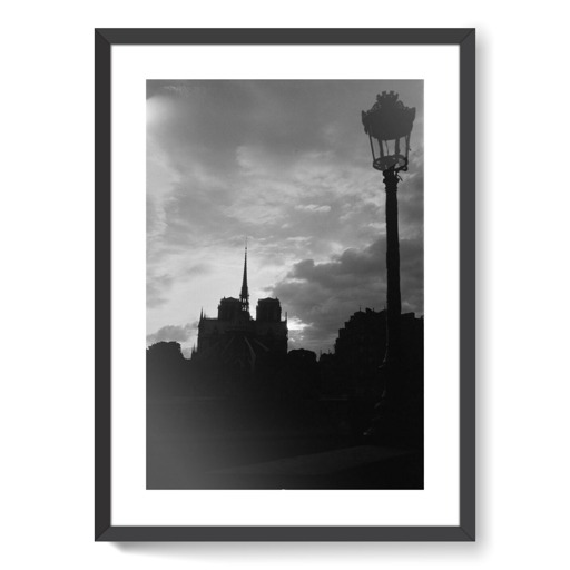 Coucher de soleil sur la cathédrale Notre-Dame de Paris (framed art prints)