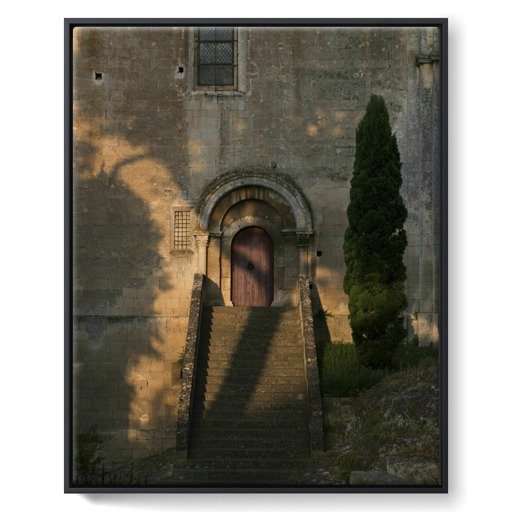 Abbaye de Montmajour, église Notre-Dame, façade occidentale (toiles encadrées)