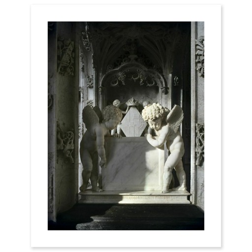 Tombeau de Marguerite d'Autriche, détail des angelots (affiches d'art)