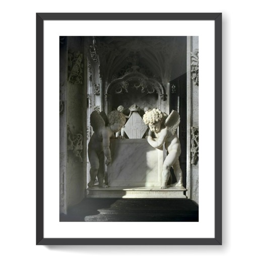 Tombeau de Marguerite d'Autriche, détail des angelots (affiches d'art encadrées)