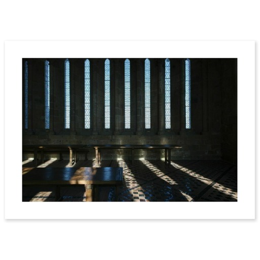 Abbaye du Mont-Saint-Michel, réfectoire des moines (toiles sans cadre)