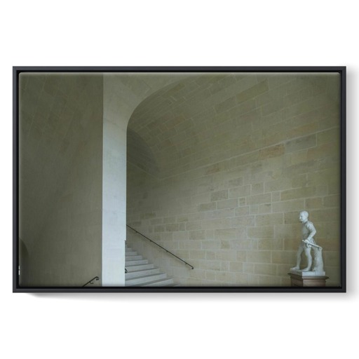 Château des ducs d'Épernon, palier du premier étage de l'escalier d'honneur (framed canvas)