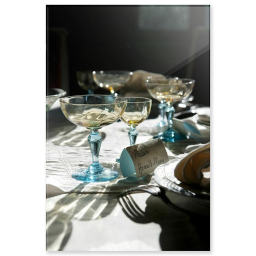 Maison de George Sand, salle à manger, détail de la table dressée (acrylic panels)